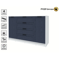 Тумба Тренд КТ-Т160 (Белый ЛДСП/ Дуб королевский ЛМДФ) Ш1600 В1020 Г451